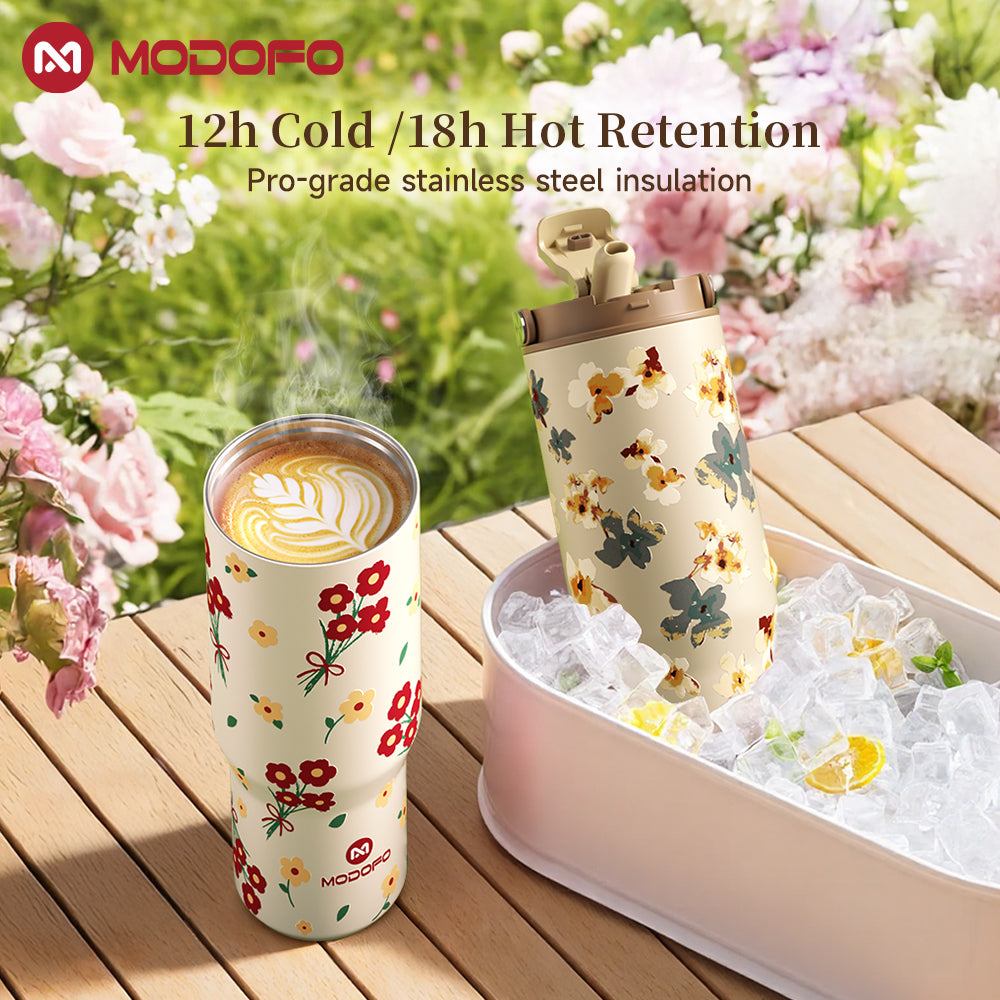 MODOFO 32 oz Select Drinking Tumbler with Bounce Straw