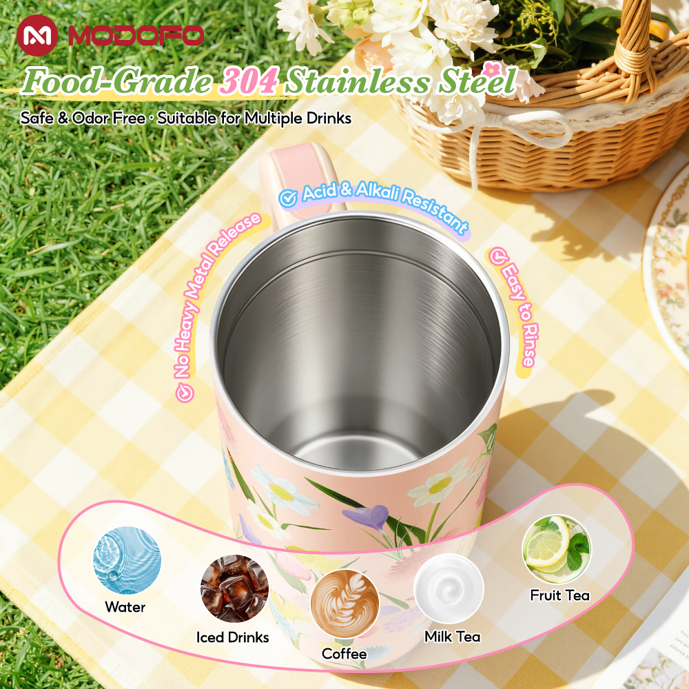 MODOFO 40 oz Insulated Tumbler with Straw | 1200 ml Large-Capacity Stainless Steel Bottle