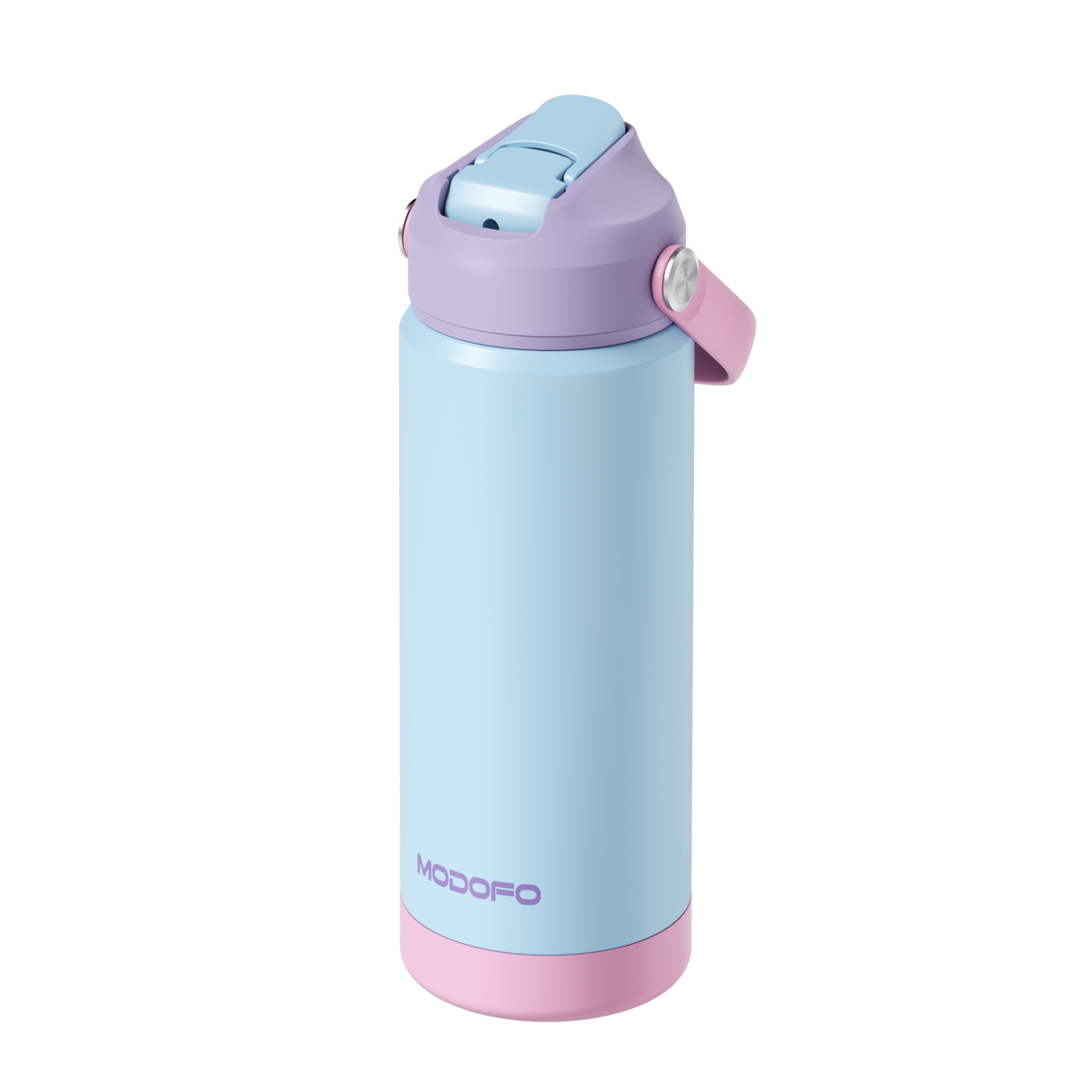 MODOFO Tumbler 18 oz Portable Stainless Steel Colorful Print Water Bottle with Straw