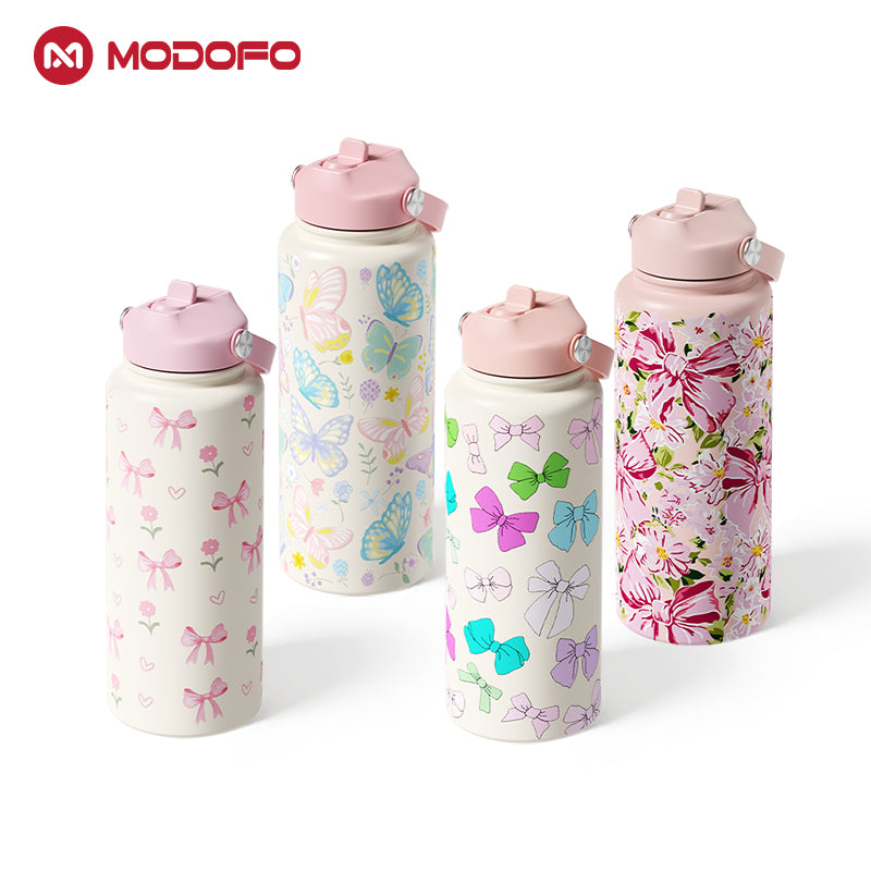 MODOFO 1000 ml Insulated Tumbler with Ceramic Liner & Tea Infuser