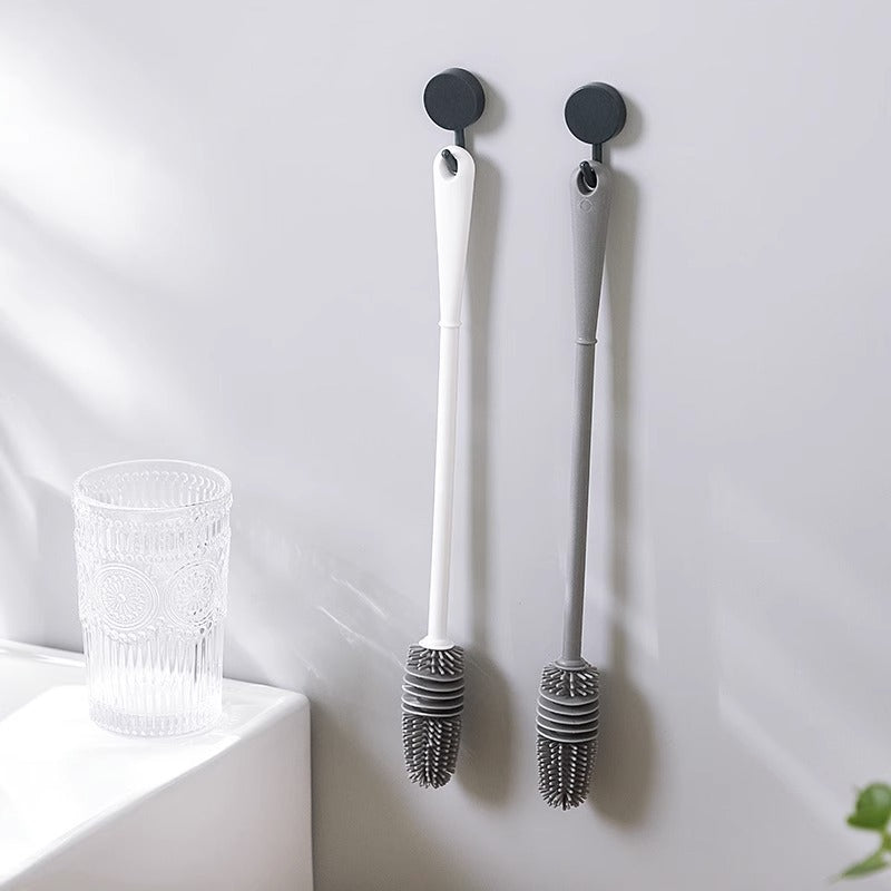MODOFO Tumbler Brush Cup Brush Insulation Tumbler cleaning long handle Brush Silicone Brush