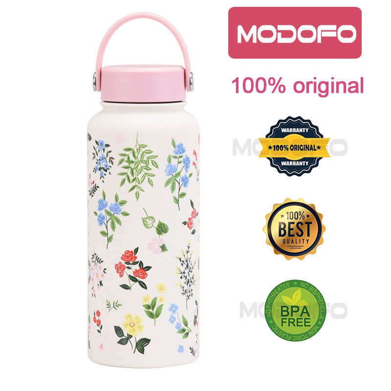 MODOFO 1000ML Large Volume Thermos Cup Printing Series Essential for Hydration