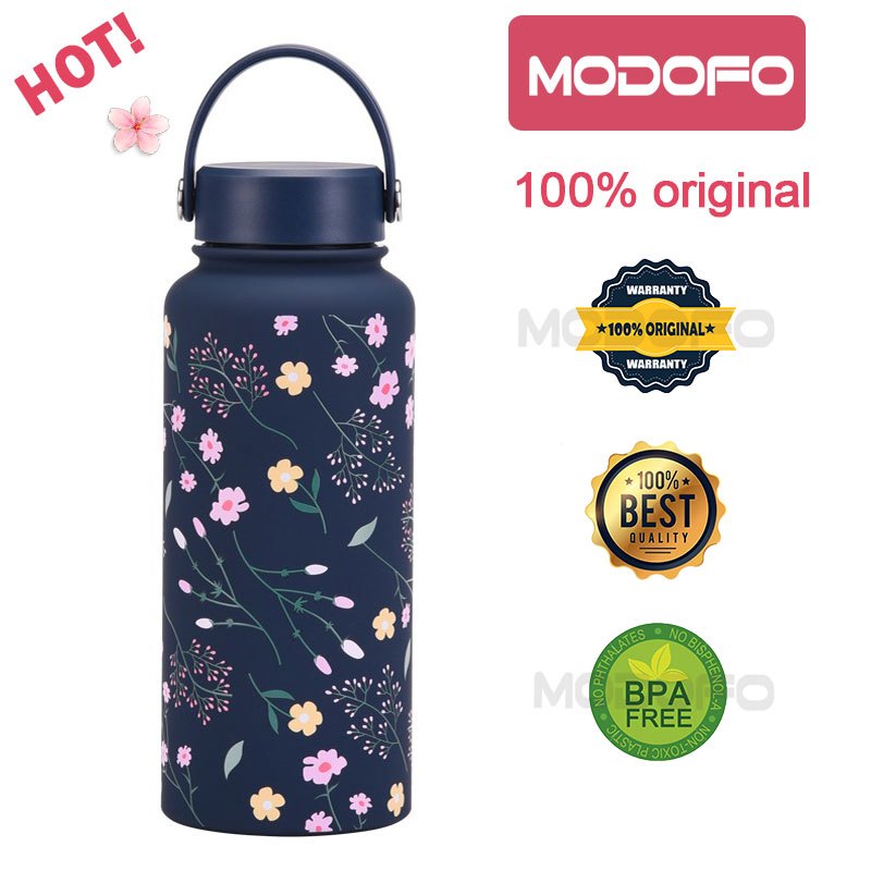 MODOFO 1000ML Large Volume Thermos Cup Printing Series Essential for Hydration