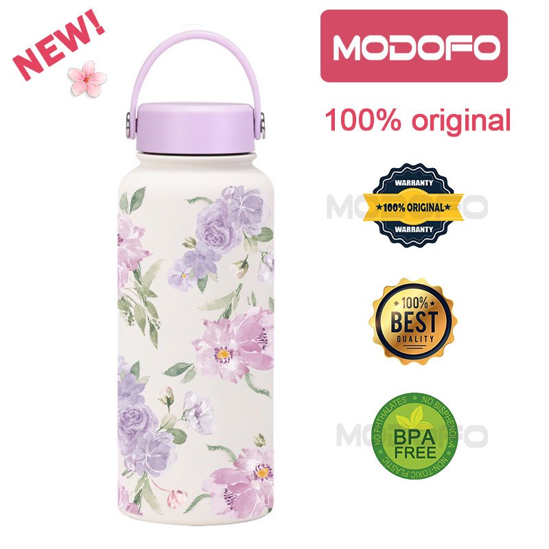 MODOFO 1000ML Large Volume Thermos Cup Printing Series Essential for Hydration
