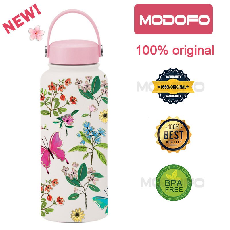 MODOFO 1000ML Large Volume Thermos Cup Printing Series Essential for Hydration