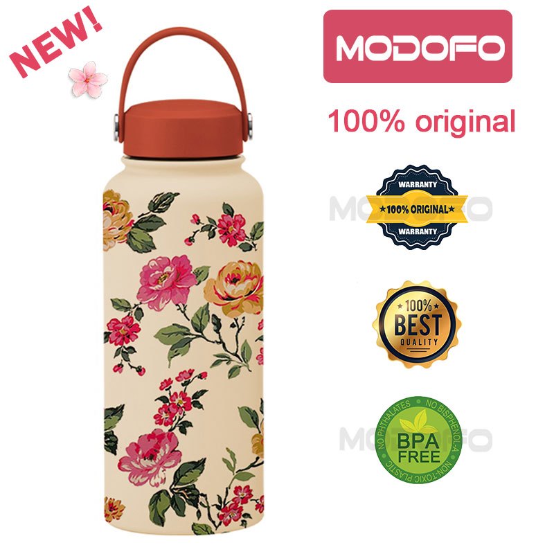 MODOFO 1000ML Large Volume Thermos Cup Printing Series Essential for Hydration