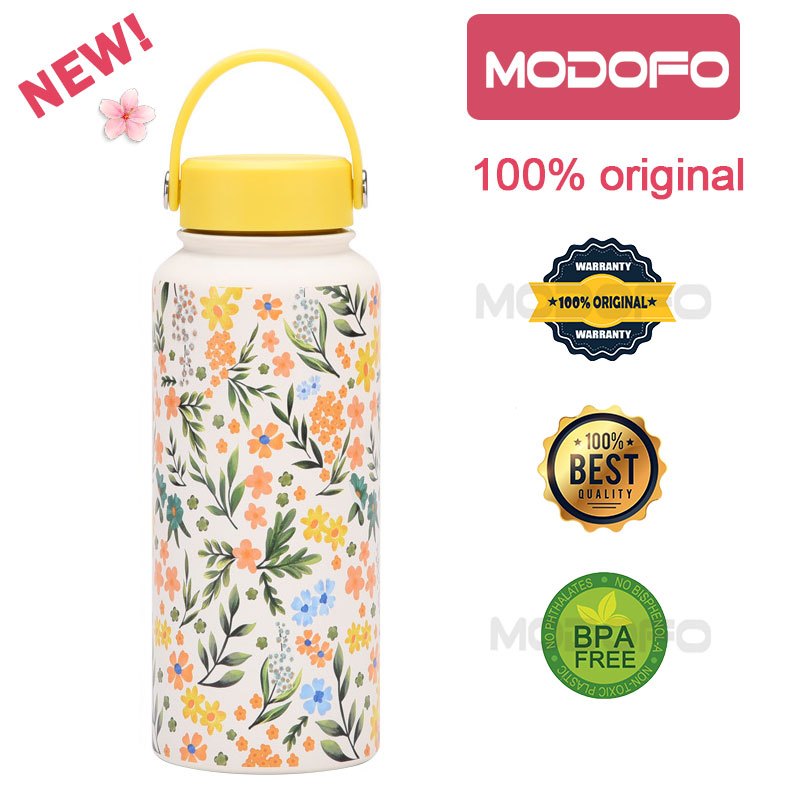MODOFO 1000ML Large Volume Thermos Cup Printing Series Essential for Hydration