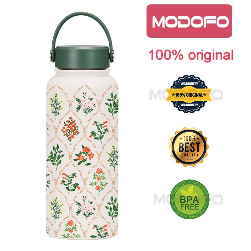 MODOFO 1000ML Large Volume Thermos Cup Printing Series Essential for Hydration