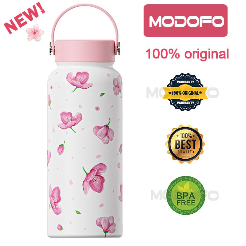 MODOFO 1000ML Large Volume Thermos Cup Printing Series Essential for Hydration