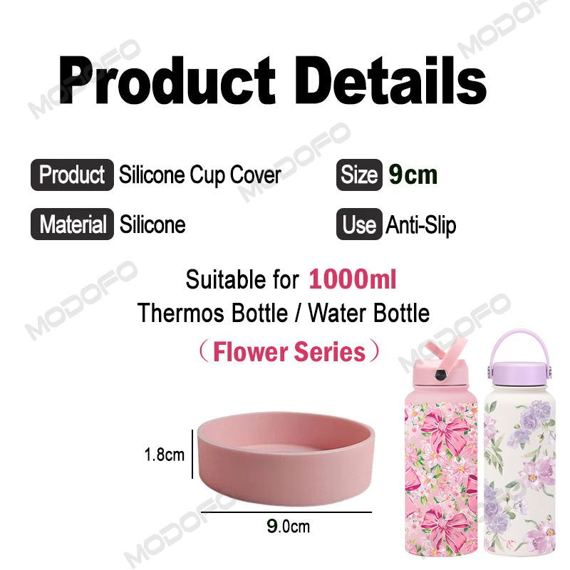 MODOFO Anti-slip Silicone Coaster 9cm for 1000ml Rubber Bottom
