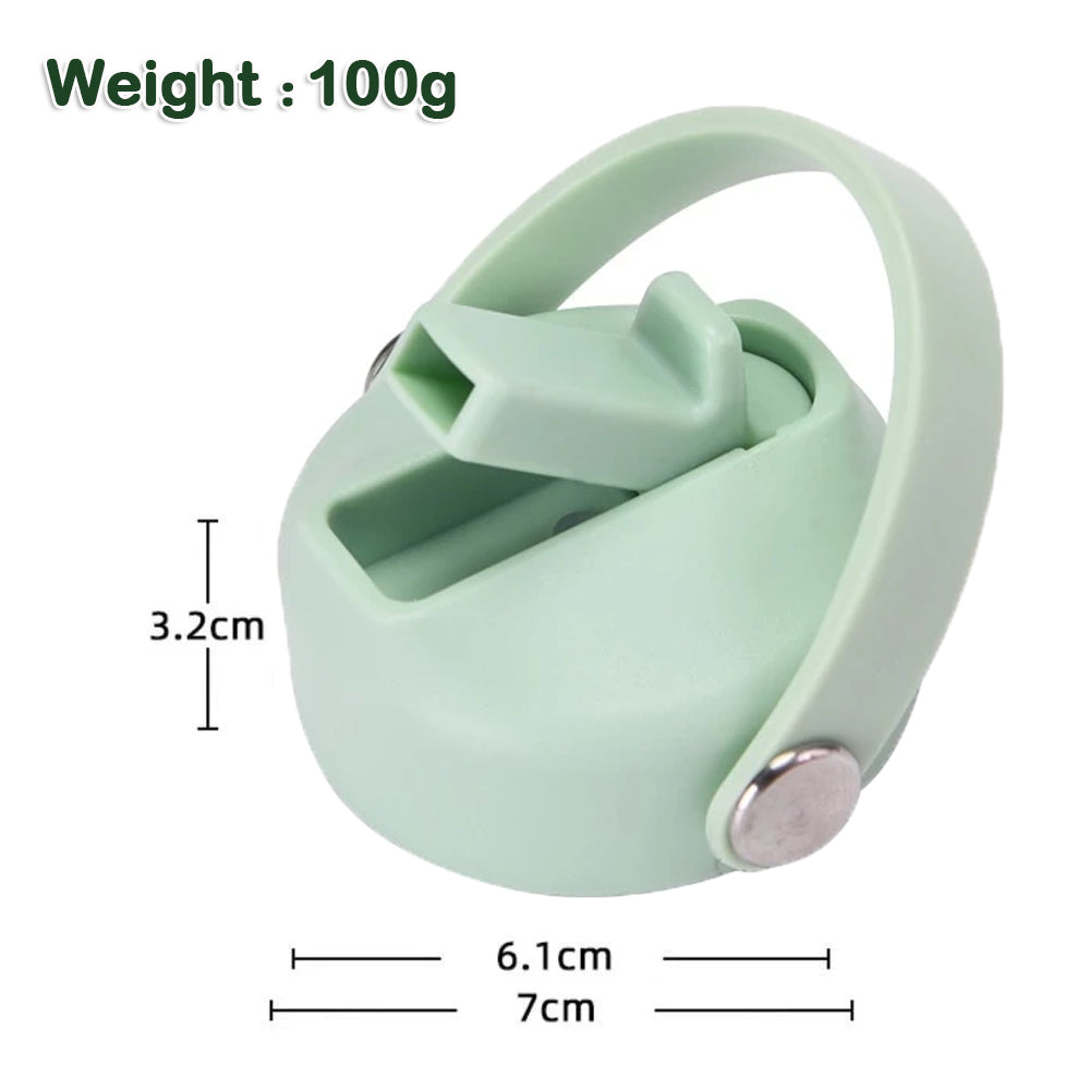 MODOFO Solid Color Insulated Bottle Cap with Straw - Compatible with Various Bottles 1000ml & 18oz