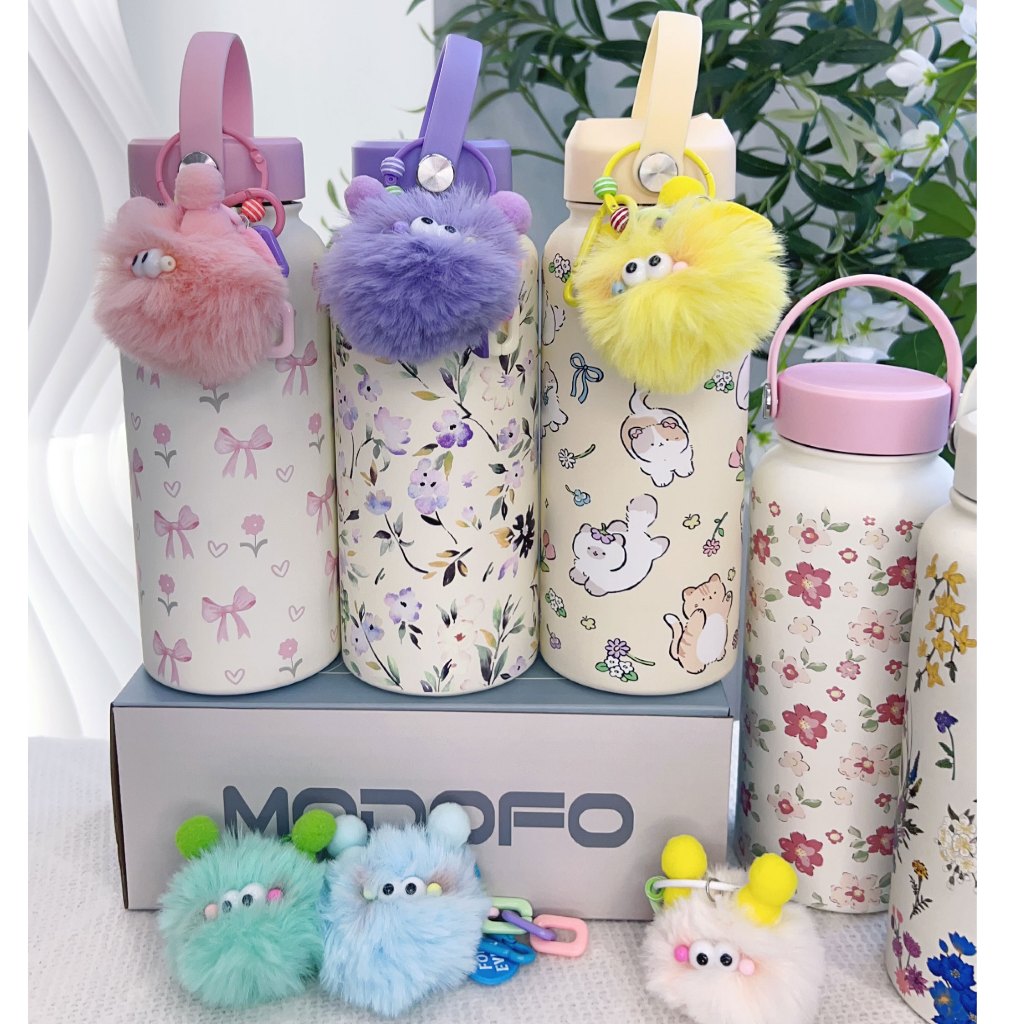 MODOFO Cute Tumbler Charm — Bottle Handle Pendant & Keychain Accessory for Insulated Tumblers