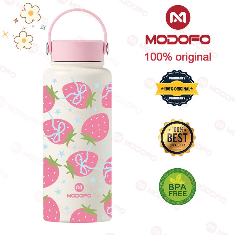 MODOFO 1000ML Large Volume Thermos Cup Printing Series Essential for Hydration