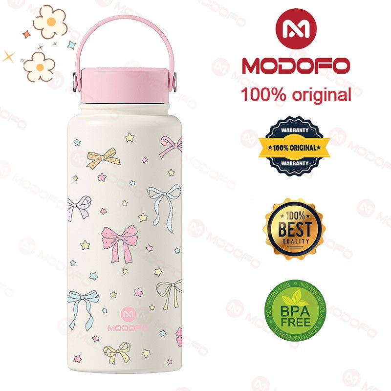 MODOFO 1000ML Large Volume Thermos Cup Printing Series Essential for Hydration