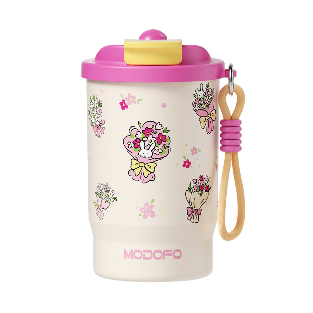 Blue Rhyme Blooms — MODOFO Coffee Cup 500ml Bloom Joy Series Thermos